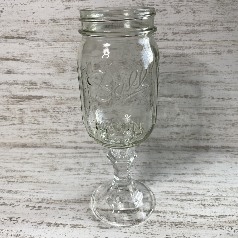 The Original Rednek Wine Glass Mason Jar Clear 16oz Carson New In Box